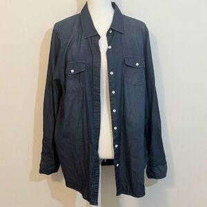 Torrid Chambray Long Sleeve Button Up Shirt — Size 1 (14/16) NWT